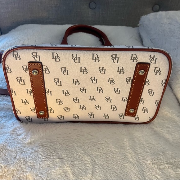 Dooney & Bourke Gretta Domed Satchel in Bone. - Picture 10 of 15